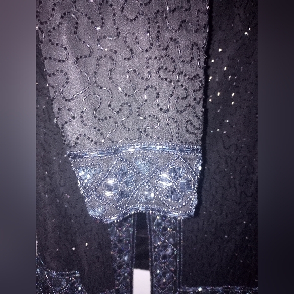 SCALA Silk beaded & sequined jacket blazer - Picture 10 of 12